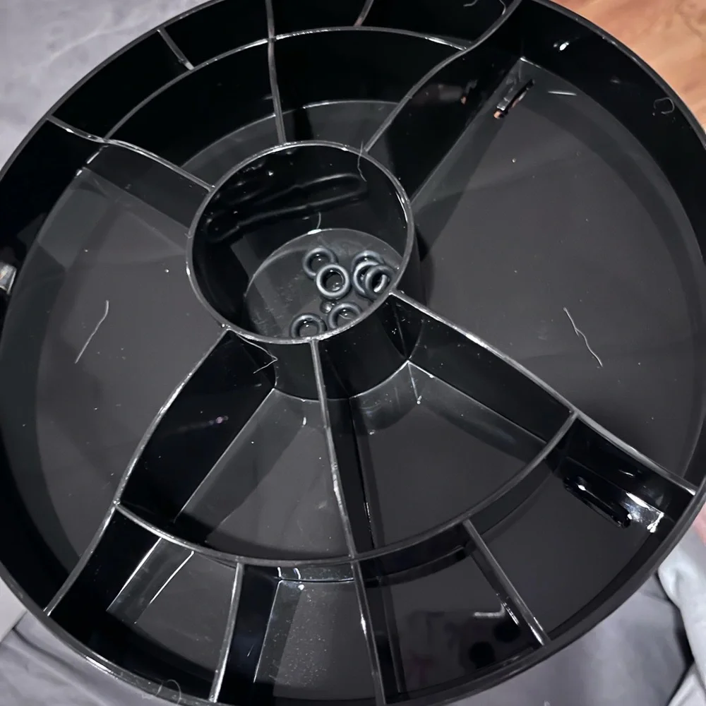 360° Rotating Makeup Organizer - Black